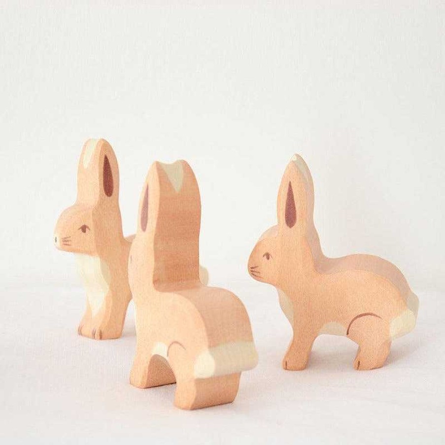 Kids Holztiger Figurines | Figurine En Bois - Lapin