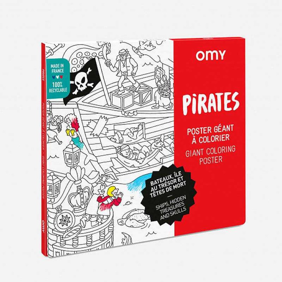 Kids OMY Design&Play Jeux Cr Atifs, De Loisir | Poster G Ant Colorier - Pirates