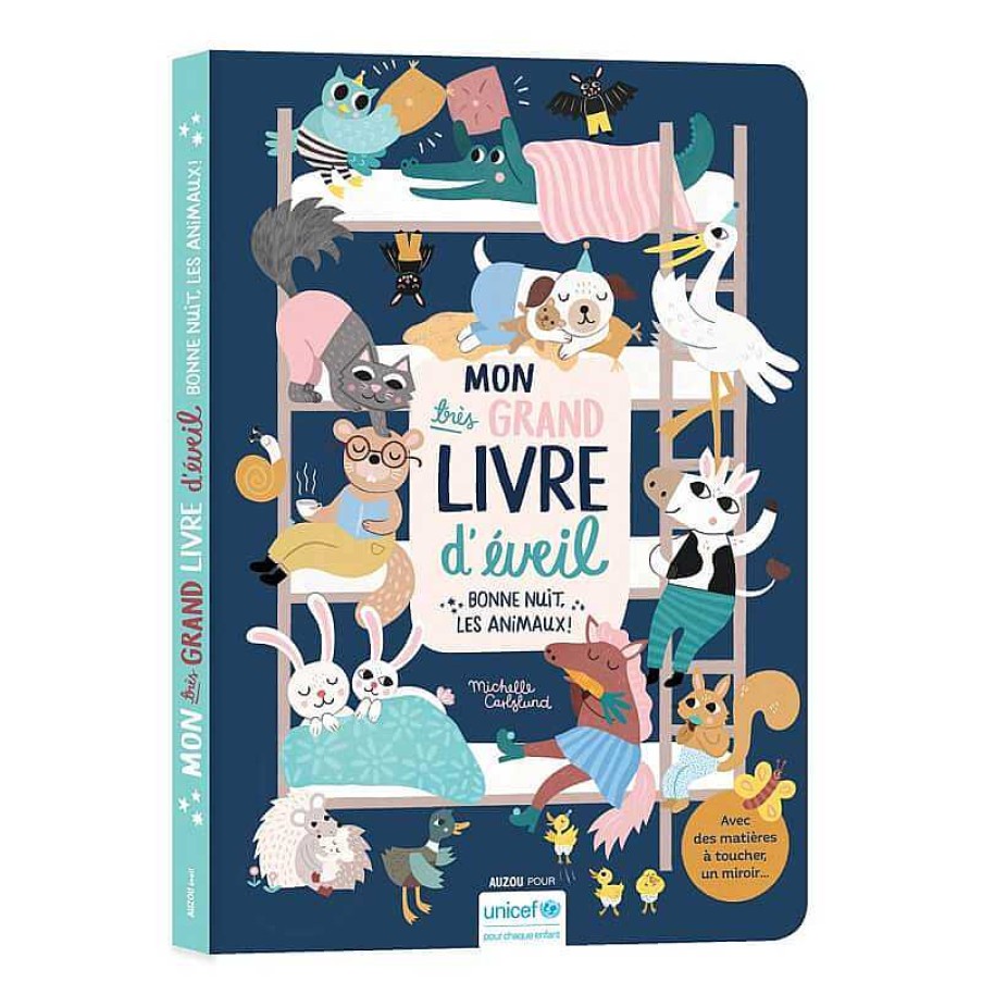 Lifestyle Auzou Livres Pour Enfants | Mon Tr S Grand Livre D'Eveil "Bonne Nuit Les Animaux " - Auzou