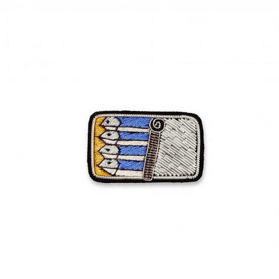 Femmes Macon et Lesquoy Broches & Pin'S | Grande Broche Brod E - Bo Te De Sardines