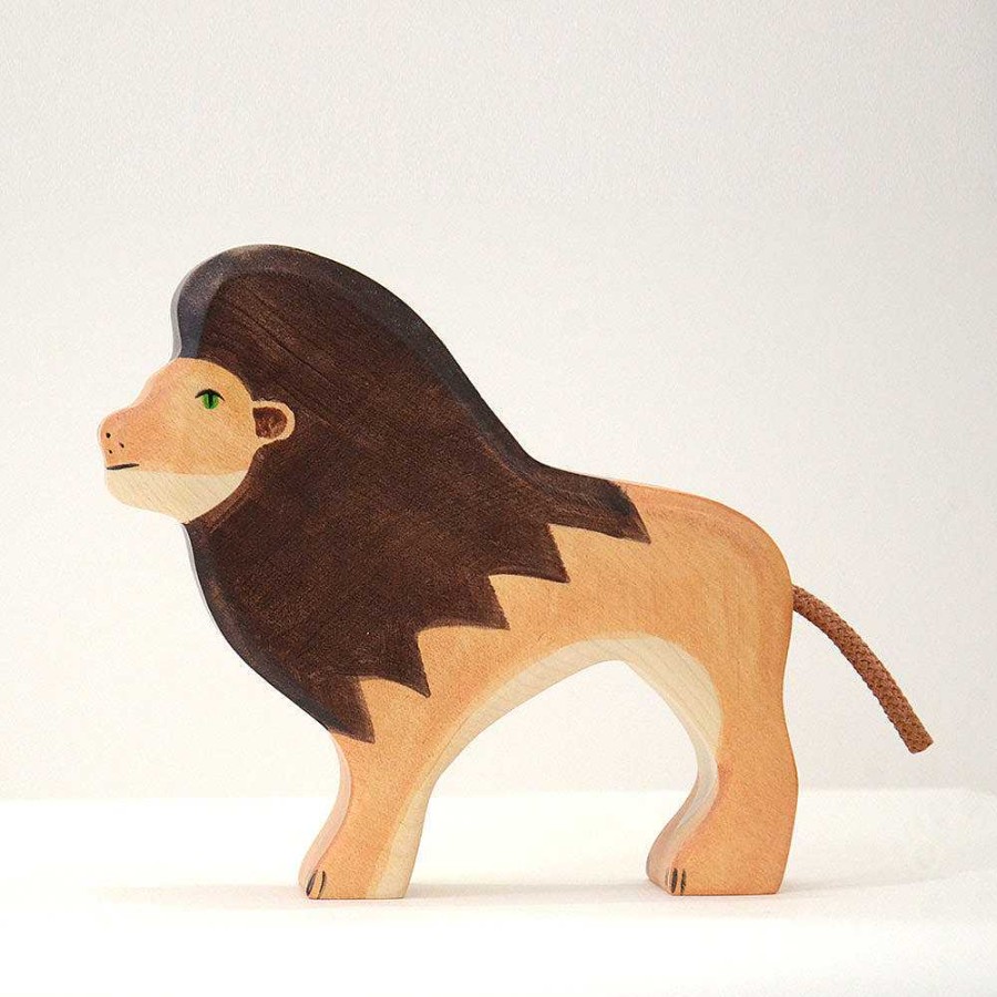 Kids Holztiger Figurines | Figurine En Bois - Lion