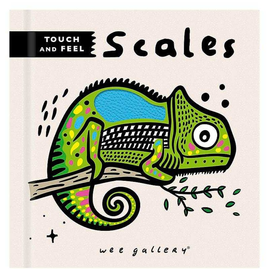 Kids wee gallery Jouets D' Veil | Livre D' Veil Sensoriel - Scales - Wee Gallery