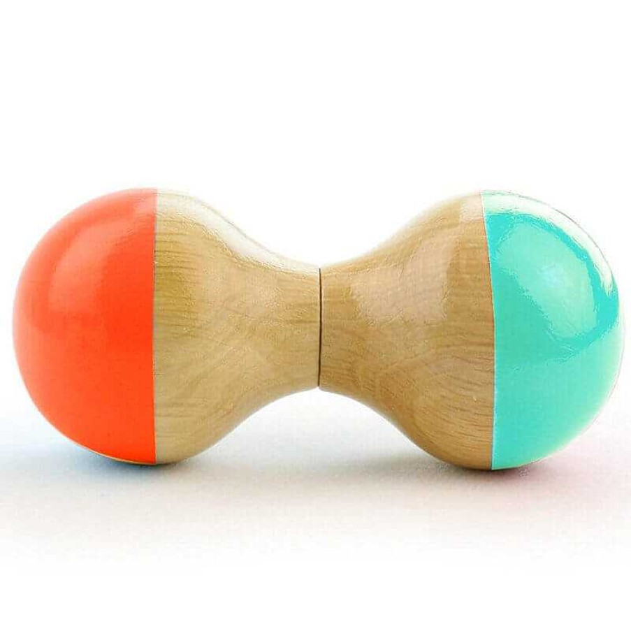 Kids Vilac Hochets | Hochet En Bois - Bleu Et Orange