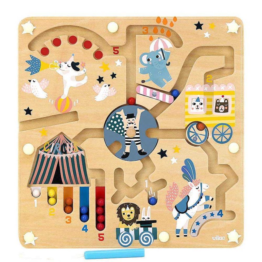 Kids Vilac Jouets D' Veil | Labyrinthe Magn Tique Circus - Michelle Carlslund