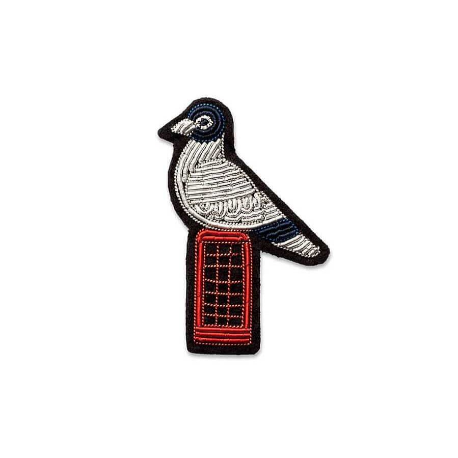 Femmes Macon et Lesquoy Broches & Pin'S | Broche Brod E - Pigeon & Phone - Macon Lesquoy