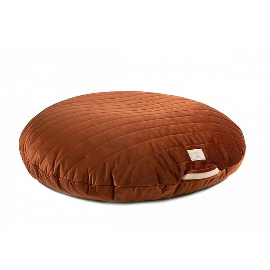 Kids Nobodinoz Coussins | Coussin De Sol Sahara Velvet Wild Brown - Nobodinoz