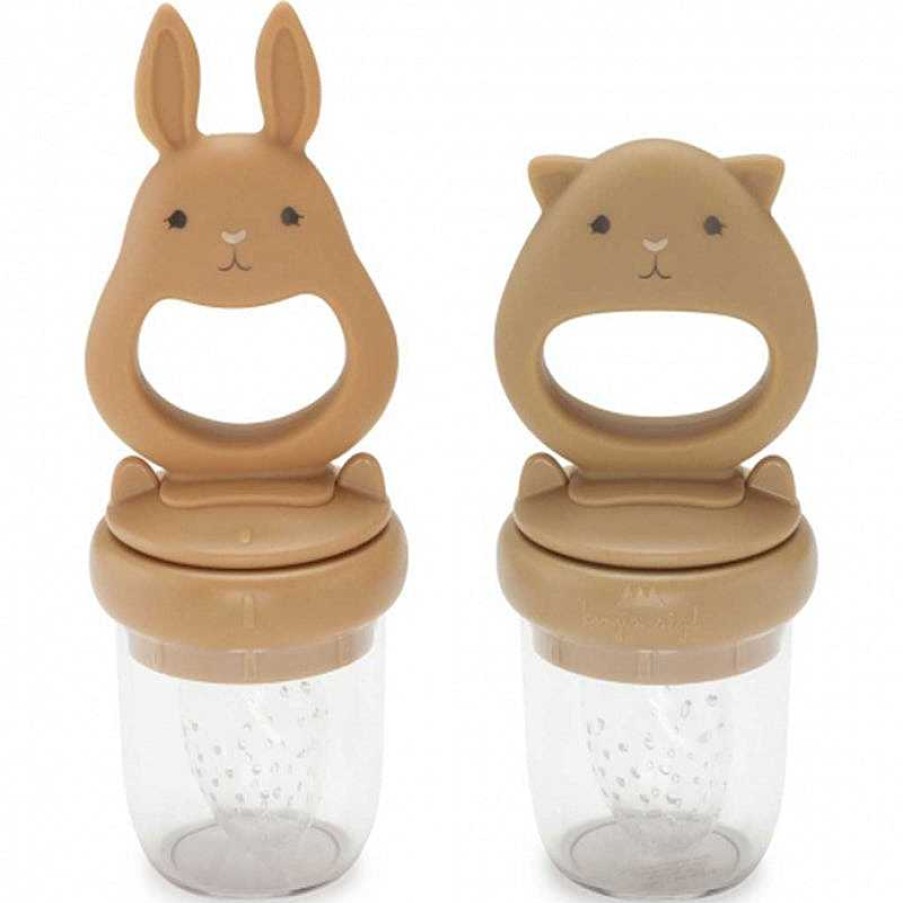 Kids Konges Slojd Vaisselle Enfant | T Tines Grignoteuses Konges - Almond/Terracotta