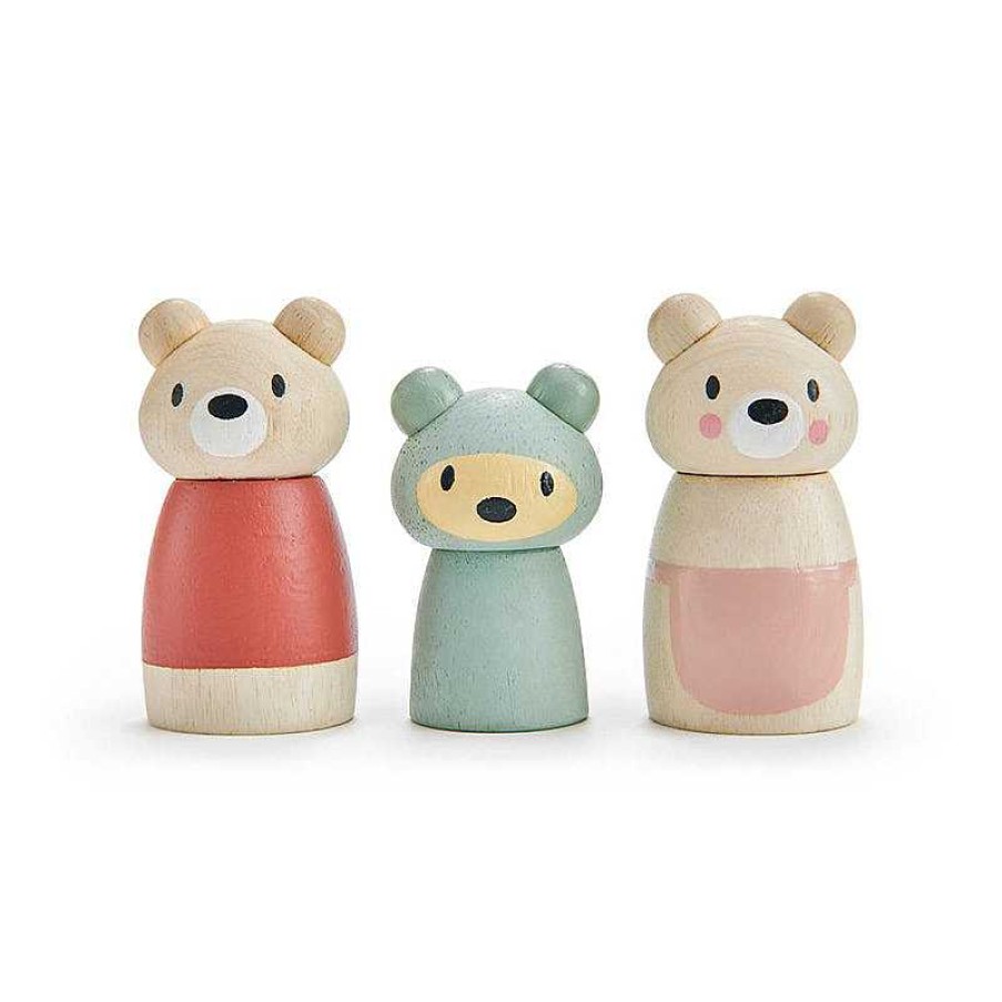 Kids Tender Leaf Jouets Co-Responsables | Figurines En Bois Famille Ours - Tender Leaf