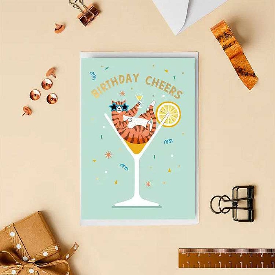 Lifestyle Stormy Knight Anniversaires | Carte Double "Birthday Cheers" - Stormy Knight