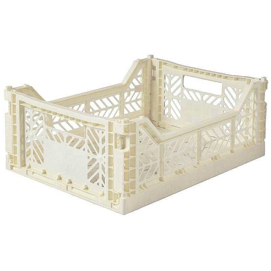 Maison & D Coration French Blossom Creations Cagettes | Moyenne Cagette Pliable - Cream