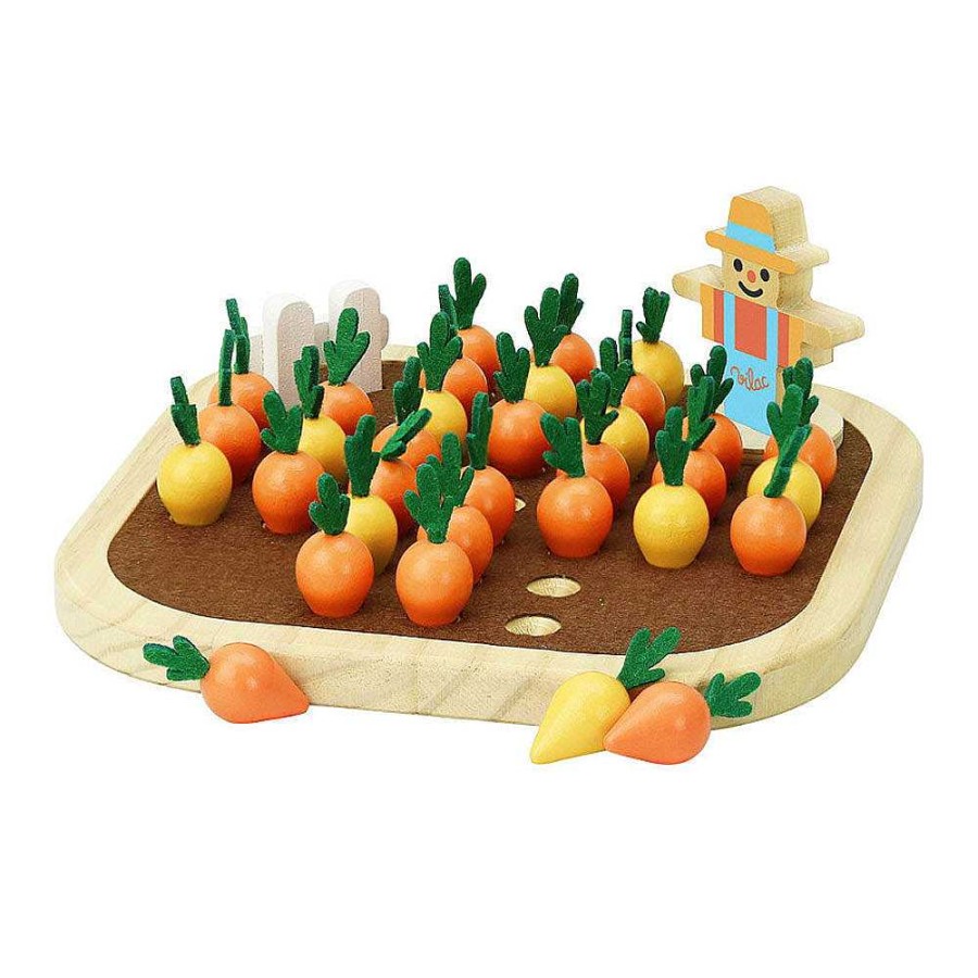 Kids Vilac Puzzles & Jeux De Soci T | Solitaire Du Potager En Bois - Jour De R Colte