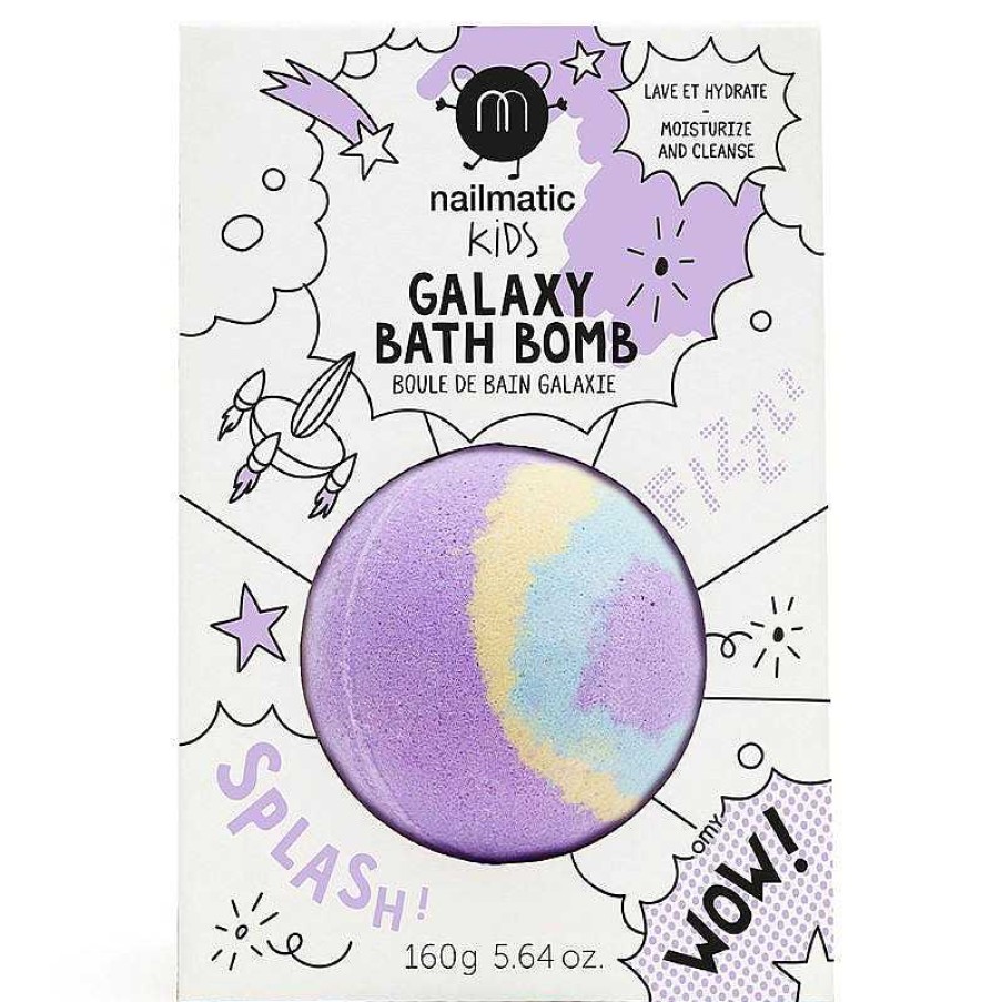 Kids Nailmatic kids Accessoires De Bain | Boule De Bain Effervescente Galaxy - Violette