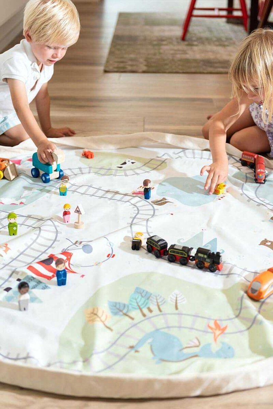 Kids Play & Go Rangement Enfant | Sac De Rangement Play&Go - Train