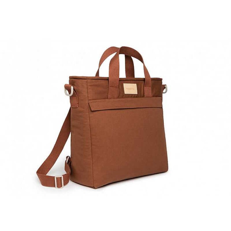 Kids Nobodinoz Sacs Langer | Sac Dos Langer Imperm Able Clay Brown - Nobodinoz