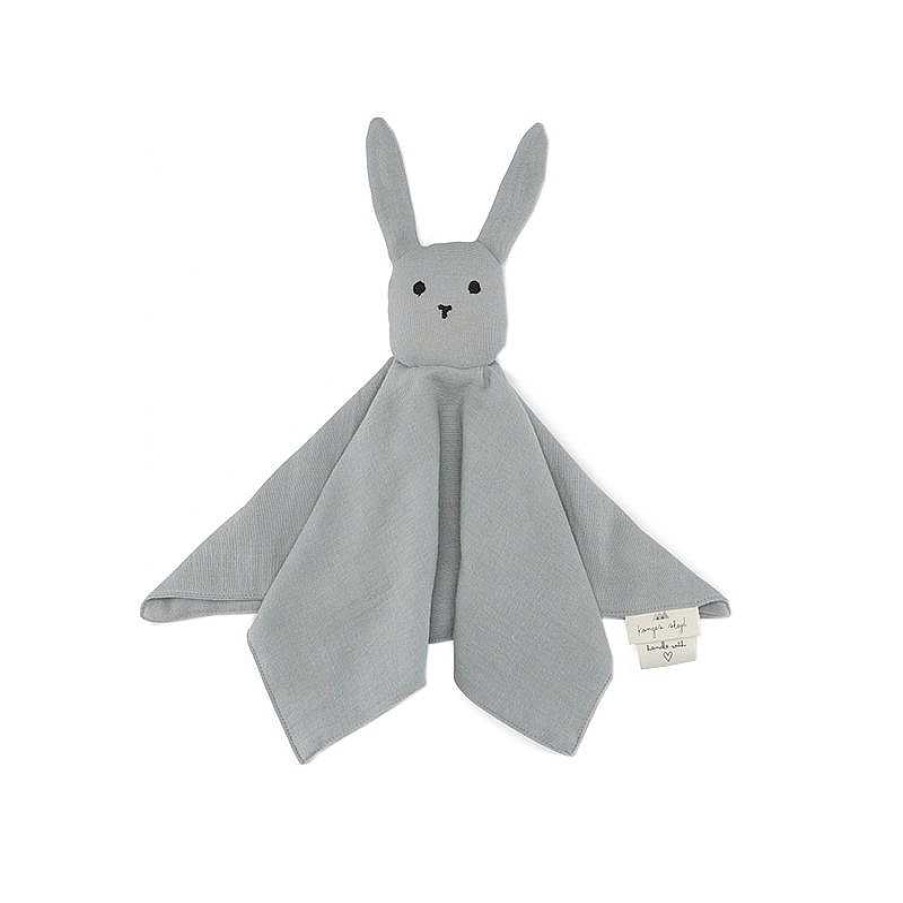 Kids Konges Slojd Doudous & Peluches | Doudou Plat Lapin - French Blue