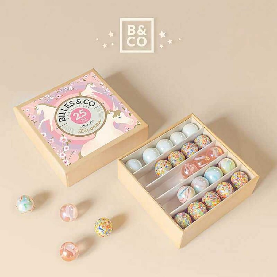 Kids Billes and Co Jeux D'Ext Rieur | Mini Boite De Billes Licorne - Billes & Co