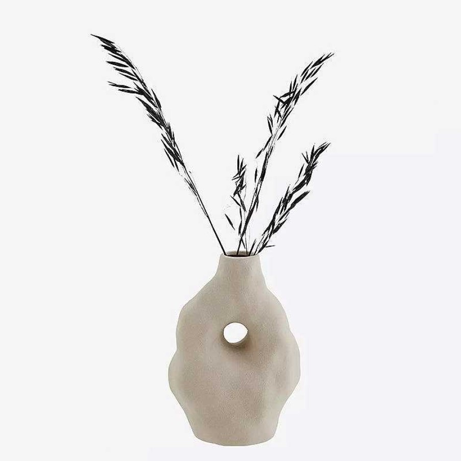 Maison & D Coration Madam Stoltz Vases | Vase En Gr S Beige - Madam Stoltz