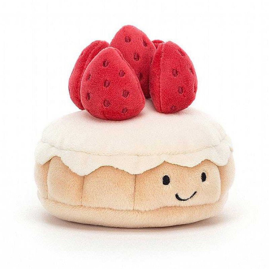 Kids Jellycat Doudous & Peluches | Jellycat - Doudou Tarte Aux Fraises