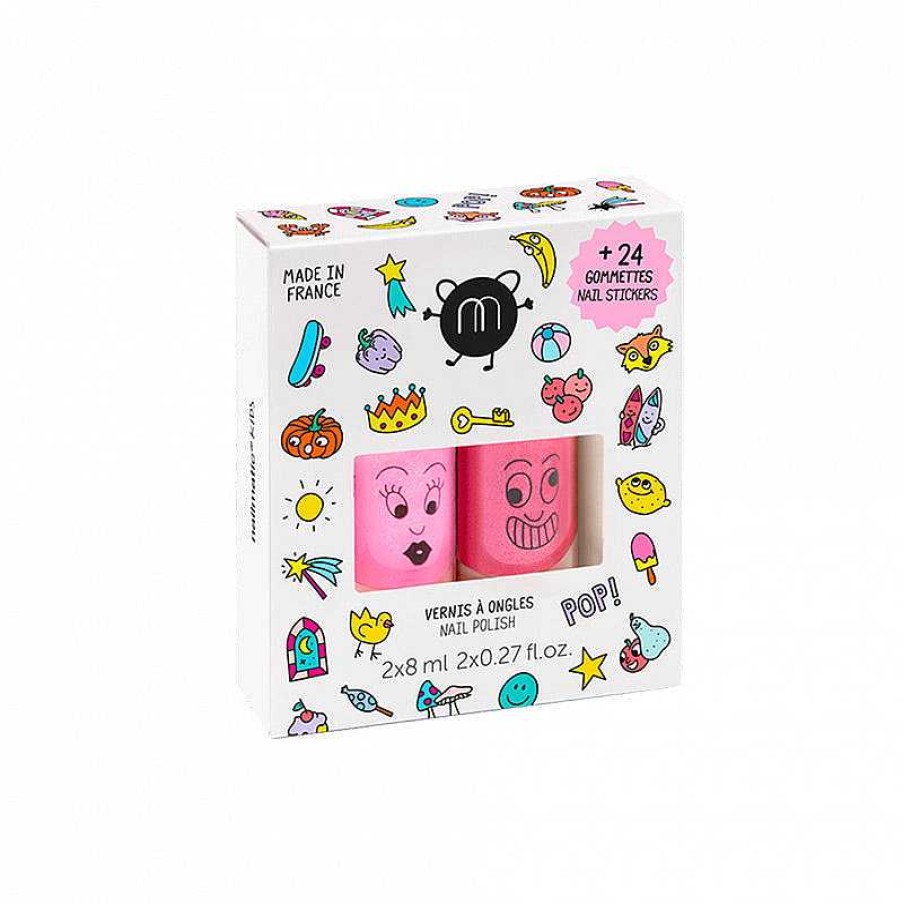 Kids Nailmatic | Set 2 Vernis Eau - Pop