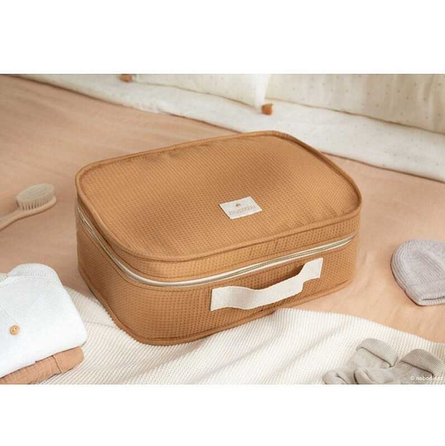 Kids Nobodinoz Sacs Langer | Valise De Maternit Pour B B Caramel - Nobodinoz