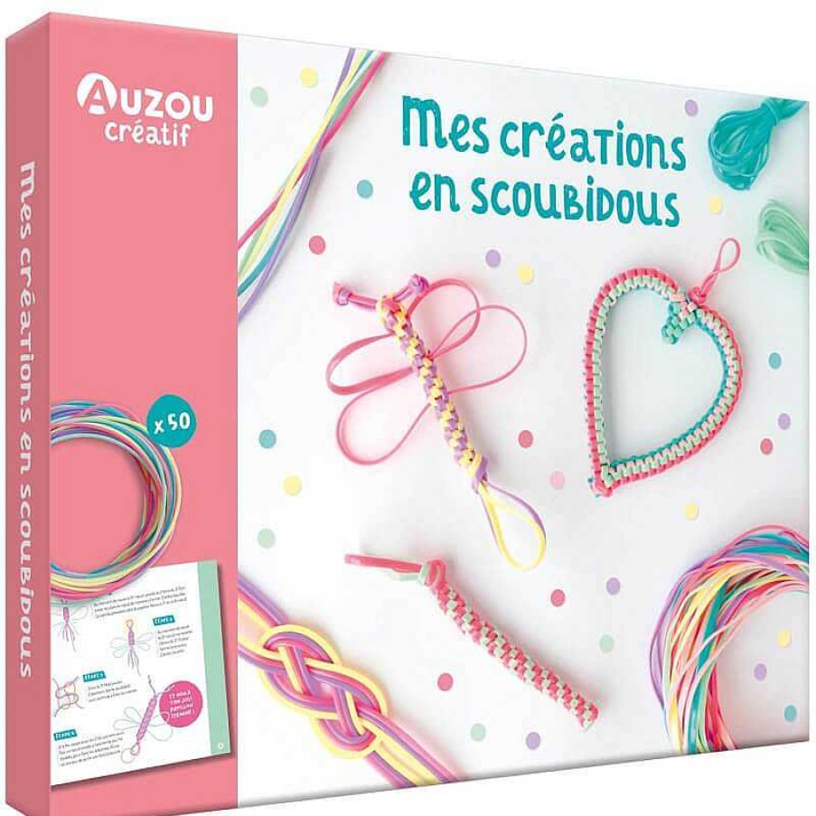 Kids Auzou Jeux Cr Atifs, De Loisir | Mes Cr Ations En Scoubidous - Auzou