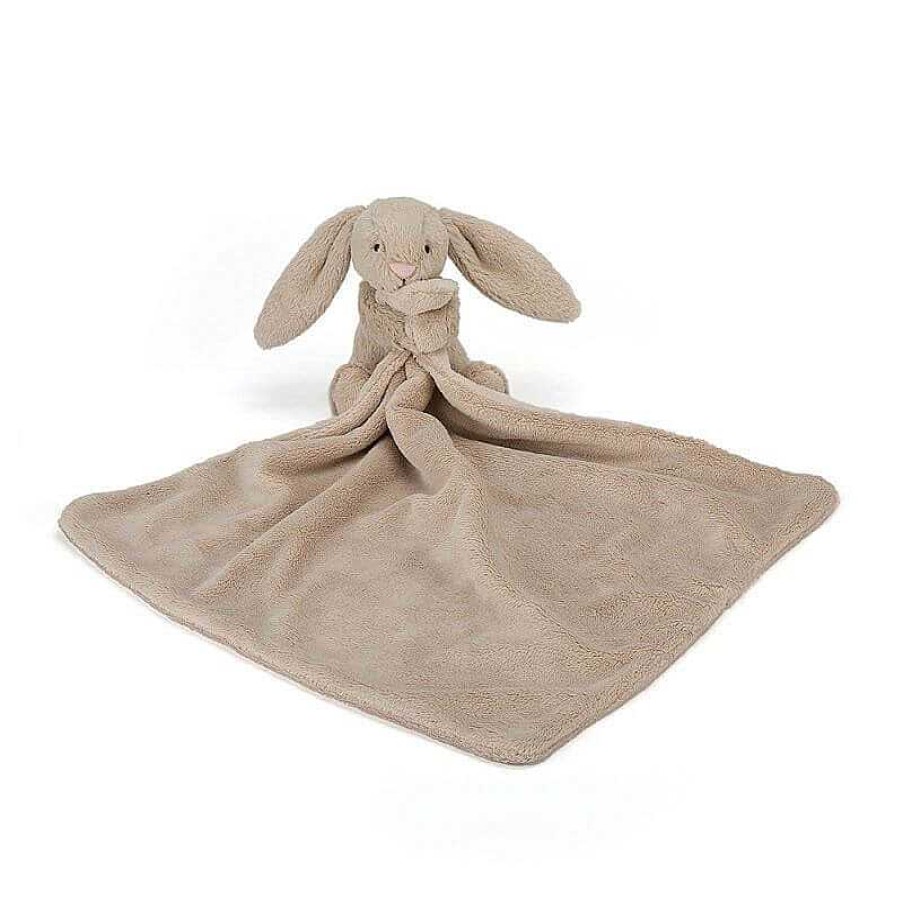 Kids Jellycat Doudous & Peluches | Jellycat - Doudou Plat Lapin - Bashful Beige