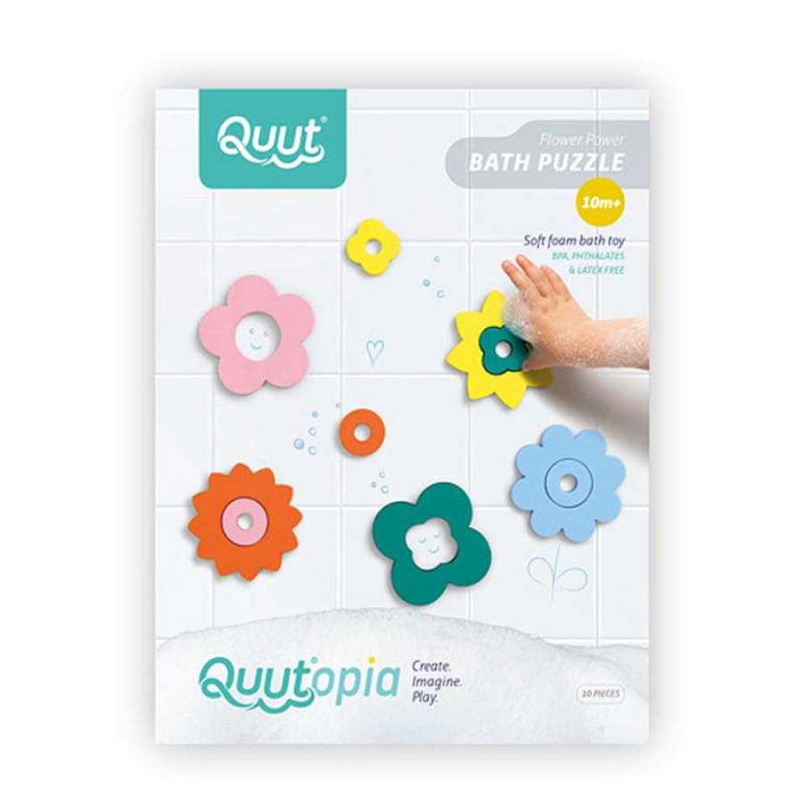 Kids Quut Jouets De Bain | Puzzle De Bain - Fleurs