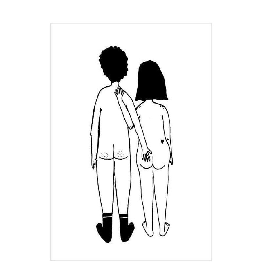 Maison & D Coration Helen B Affiches, Posters D Co | Affiche A4 - Naked Couple Back