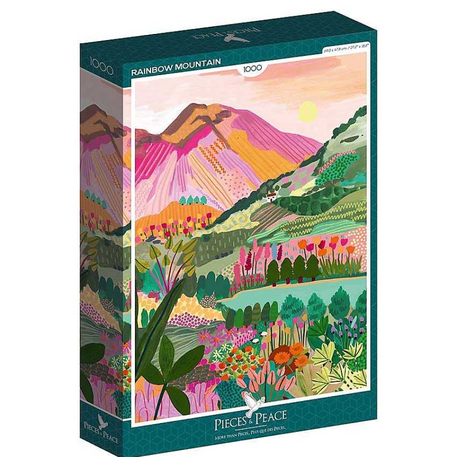 Lifestyle Pieces & Peace Puzzles | Puzzle Rainbow Mountain - 1000 Pi Ces