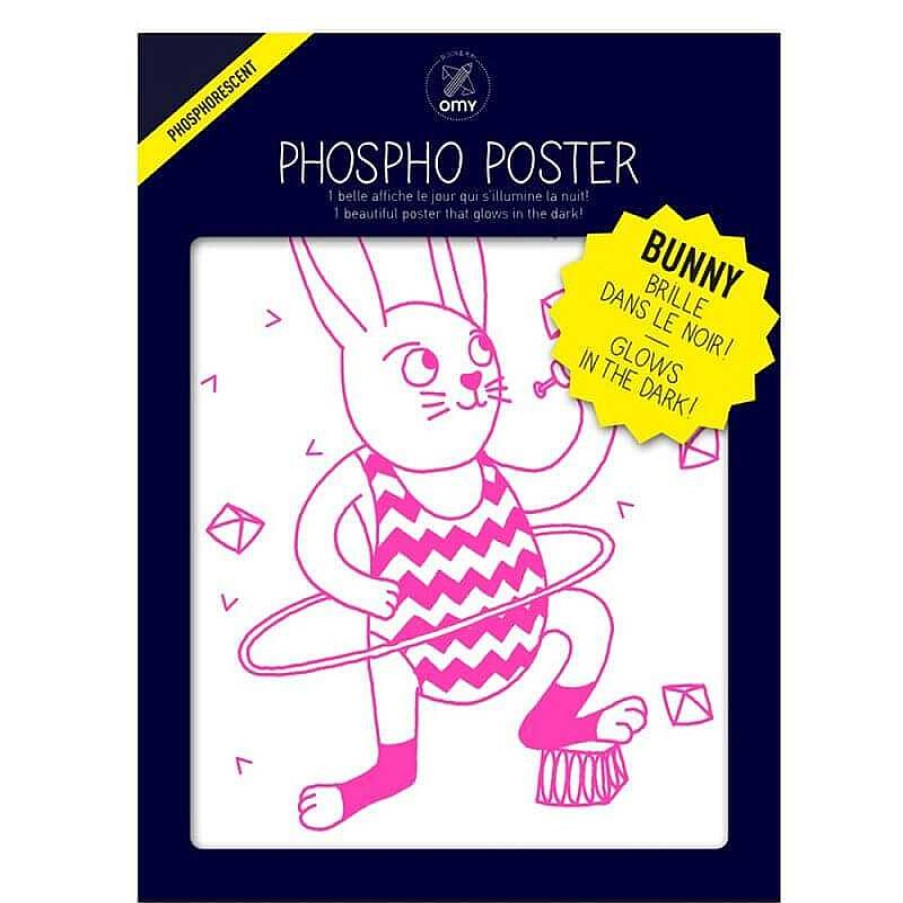 Kids OMY Design&Play D Coration Murale | Affiche Phosphorescente - Bunny