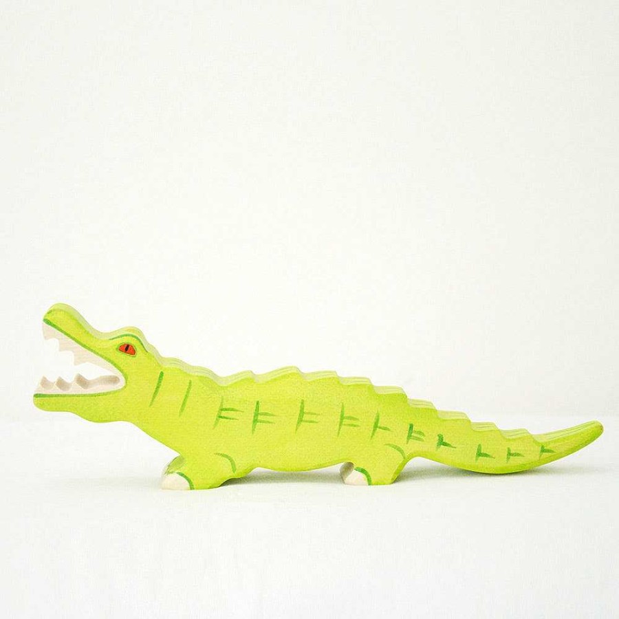 Kids Holztiger Figurines | Figurine En Bois - Crocodile