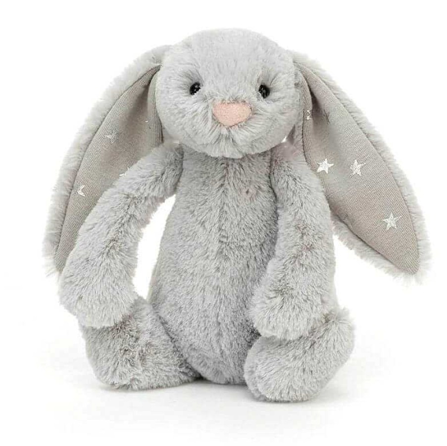 Kids Jellycat Doudous & Peluches | Jellycat - Bashful Petit - Lapin Gris Toiles