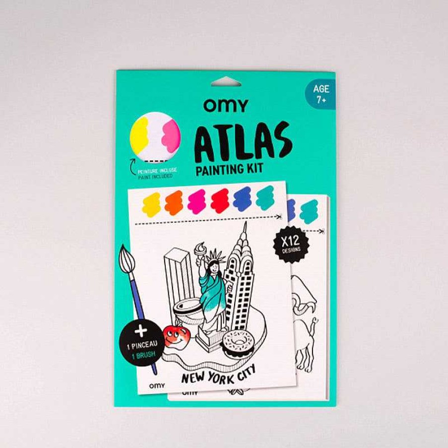 Kids OMY Design&Play Jeux Cr Atifs, De Loisir | Kit De Peinture - Atlas