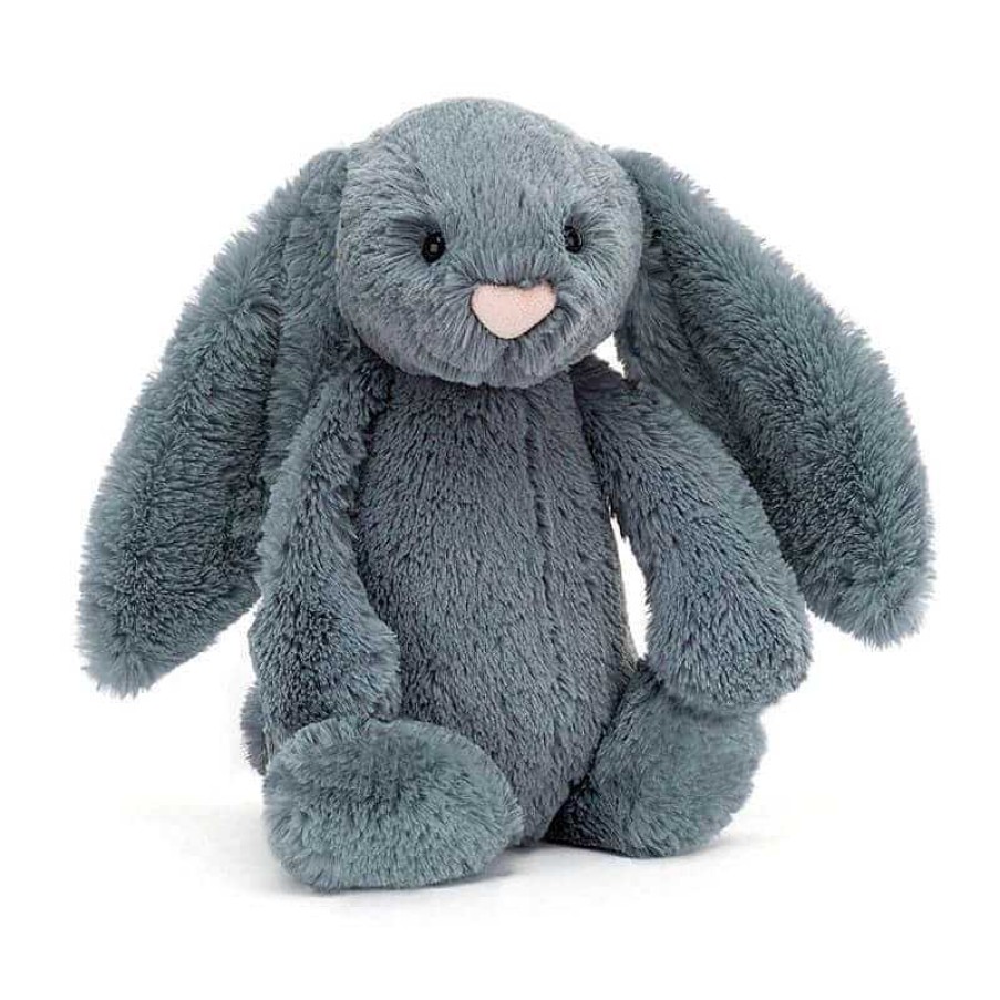 Kids Jellycat Doudous & Peluches | Jellycat - Bashful Lapin Bleu Dusky - Medium