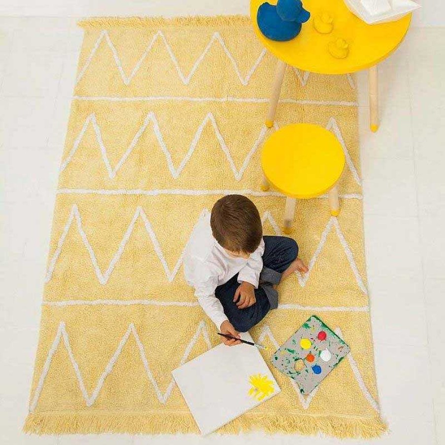 Kids Lorena Canals Tapis De Jeu, D' Veil & Chambre Enfant | Tapis Hippy - Jaune