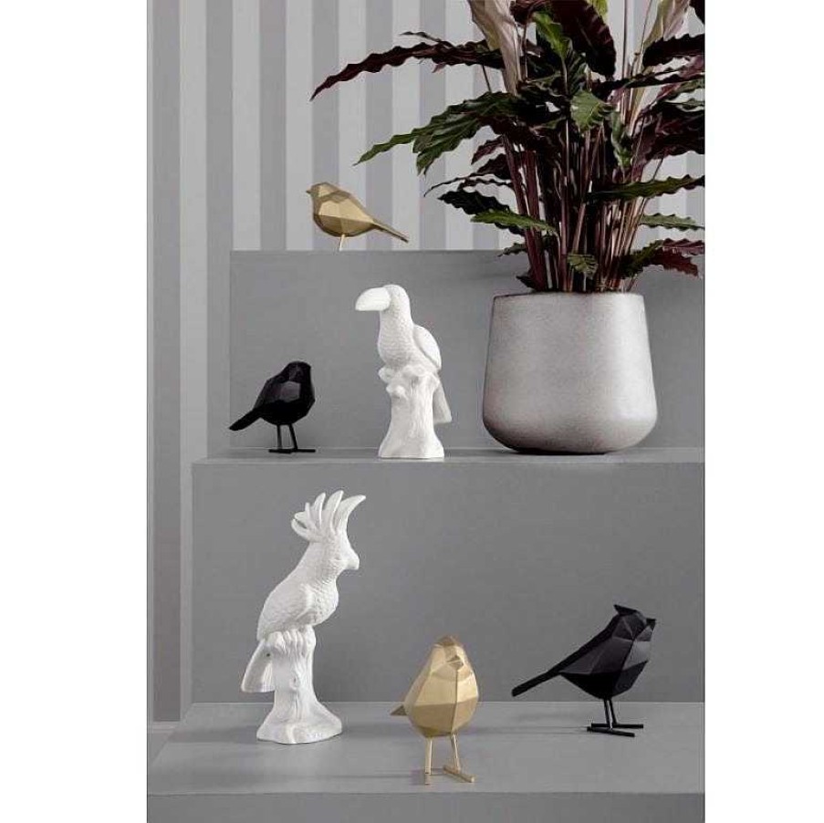 Maison & D Coration Present Time Sculptures, Statuettes & Figurines | Statue Origami Oiseau - Blanc