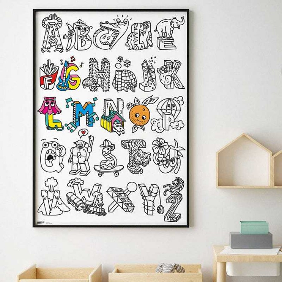 Kids OMY Design&Play Jeux Cr Atifs, De Loisir | Poster G Ant Colorier - Abc