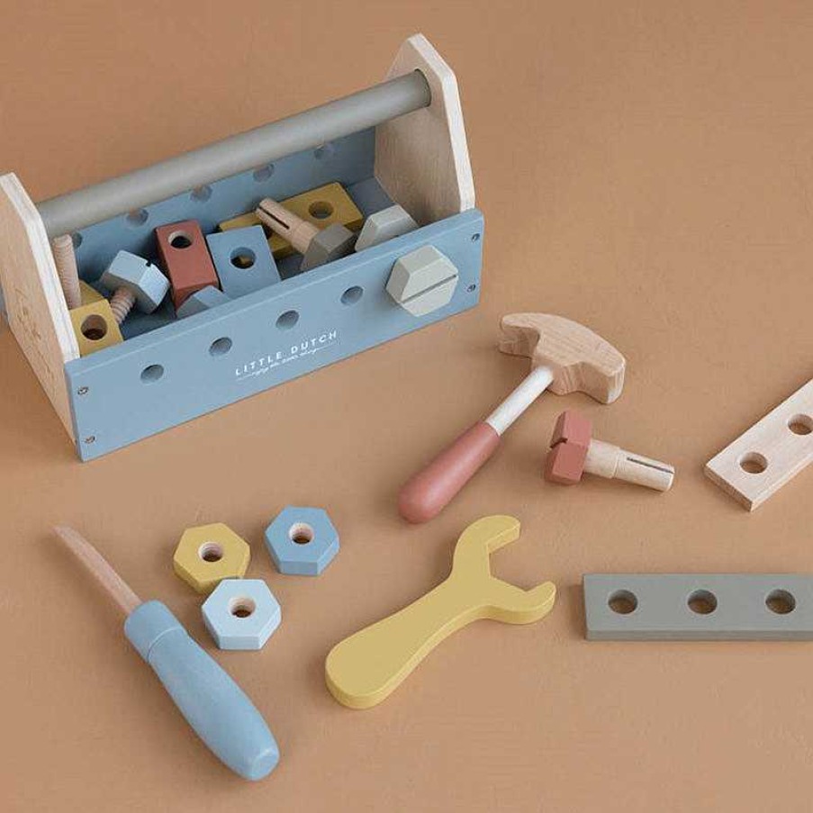 Kids Little Dutch Jouets D'Imitation | Boite Outils En Bois - Little Dutch