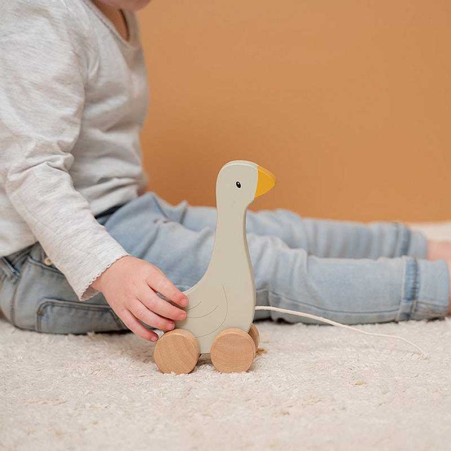 Kids Little Dutch Jouets Co-Responsables | Jouet Tirer En Bois Little Goose - Little Dutch