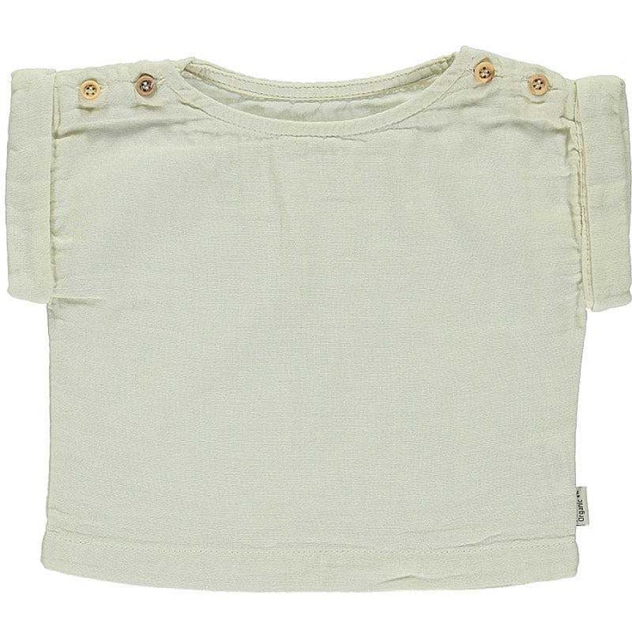 Kids Poudre Organic Hauts | Poudre Organic - Blouse Lin - Almond Milk