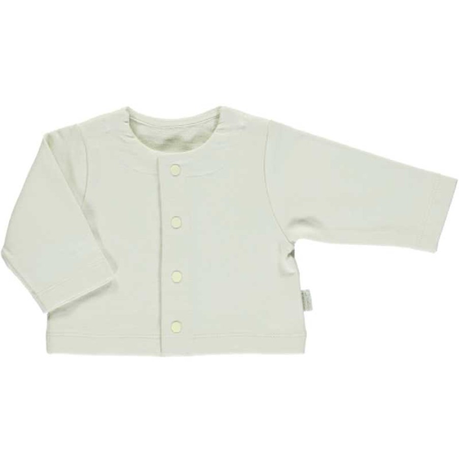 Kids Poudre Organic Hauts | Poudre Organic - Cardigan Camomille - Almond Milk