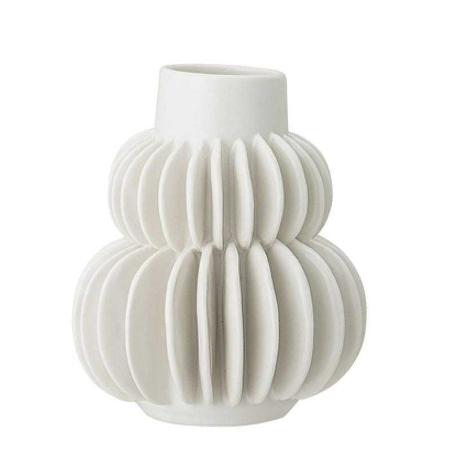 Maison & D Coration Bloomingville Vases | Vase Blanc Halfdan - Bloomingville