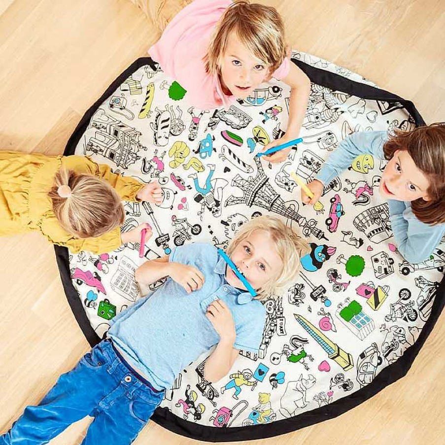 Kids Play & Go Rangement Enfant | Sac De Rangement Des Jouets Omy Paris - Play&Go