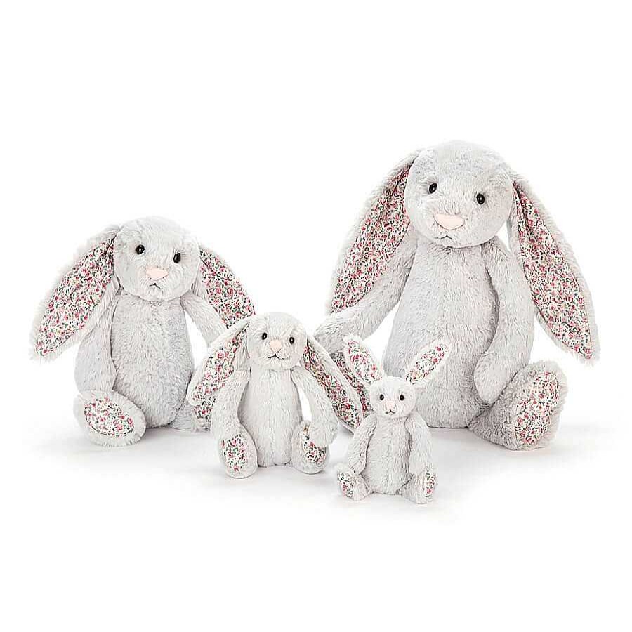 Kids Jellycat Doudous & Peluches | Doudou Blossom - Lapin Gris - Small