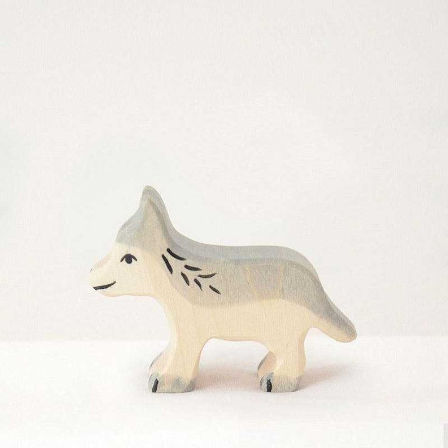 Kids Holztiger Figurines | Figurine En Bois - Louveteau