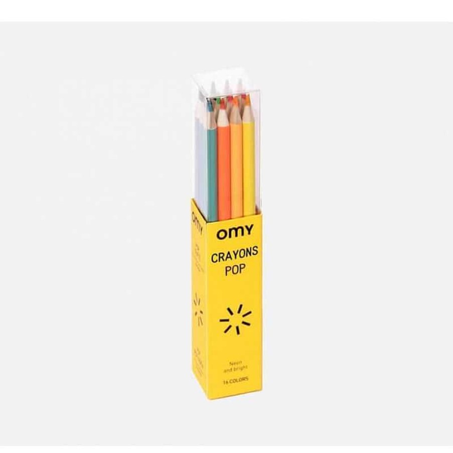 Kids OMY Design&Play Jeux Cr Atifs, De Loisir | Crayons De Couleurs Pop - Omy