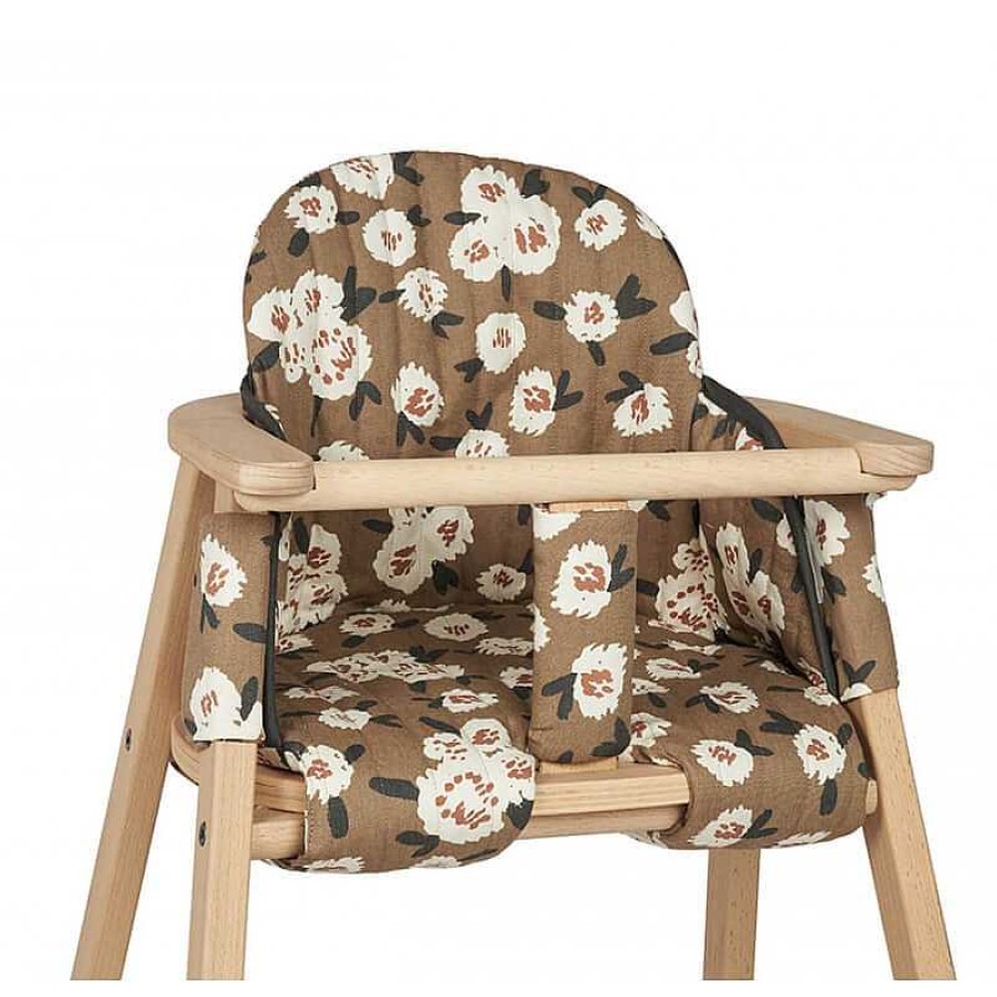 Kids Nobodinoz Transats B B , Chaises Hautes | Coussin De Chaise Haute Camellia - Nobodinoz