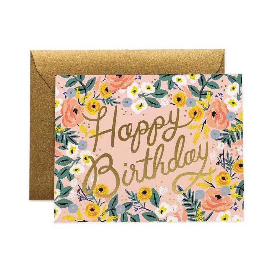 Lifestyle Rifle Paper Co. Anniversaires | Carte D'Anniversaire - Fleurs