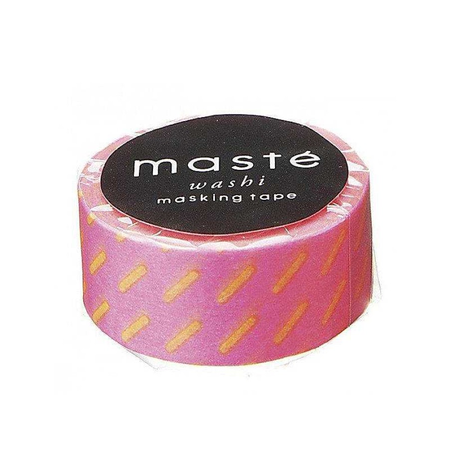 Lifestyle Mark's Inc. Fournitures | Ruban Adh Sif - Washi Tape Rose & Traits Oranges