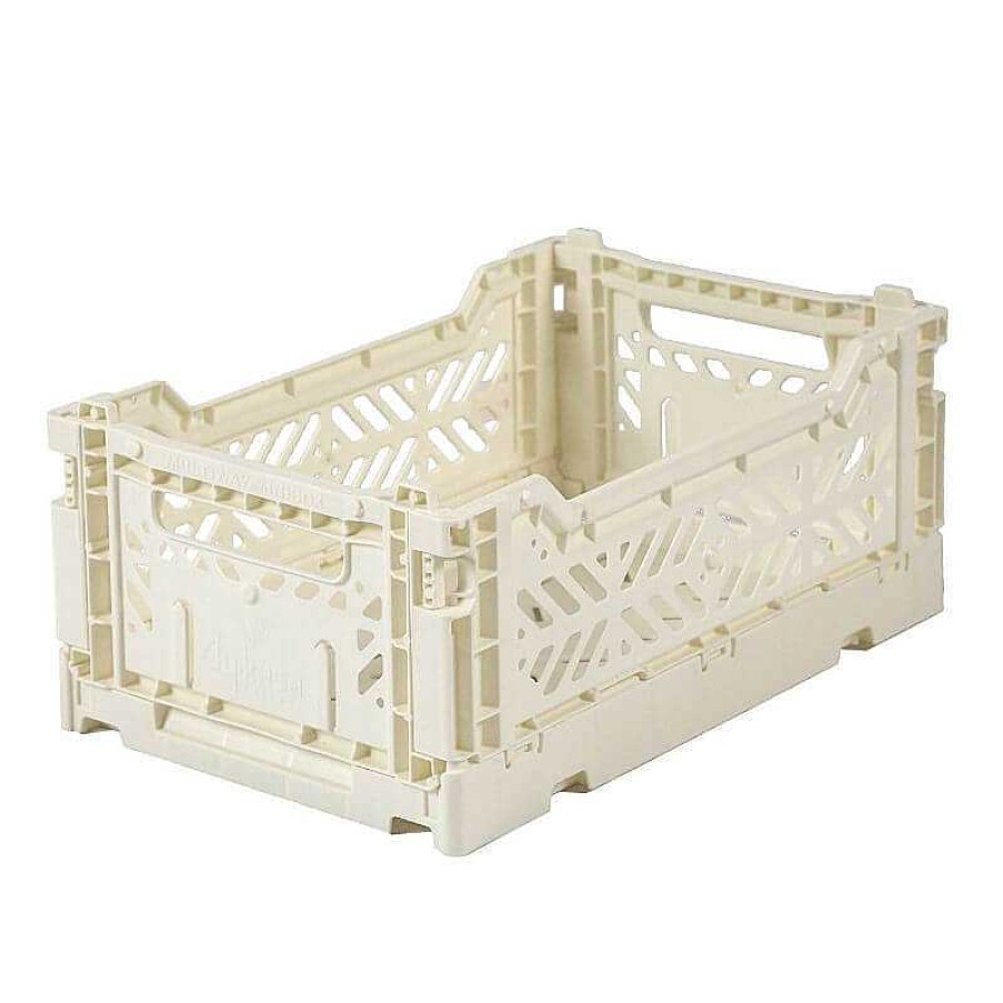 Maison & D Coration French Blossom Creations Cagettes | Mini Cagette Pliable - Cream